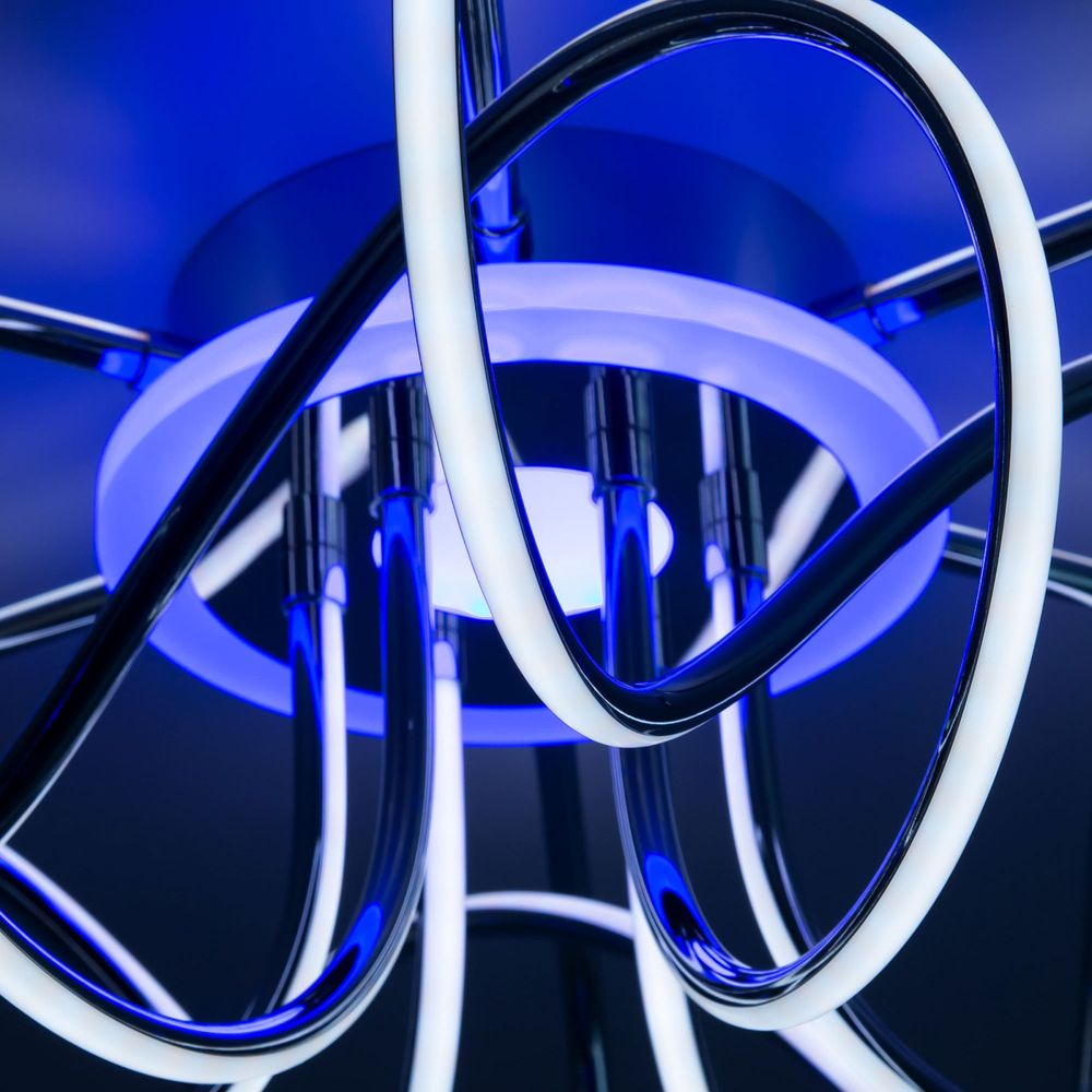 Citilux Джемини Смарт CL229A161E RGB Умная люстра Хром