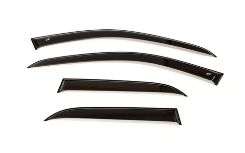 Дефлекторы боковых окон Cobra Tuning на Renault Logan 1 седан 2005 широкие арт.RE10605