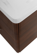 Подвесная тумба с раковиной Belbagno DUE 60 см Noce DUE-600-2C-SO-NOCE-P + BB-8076-3-60