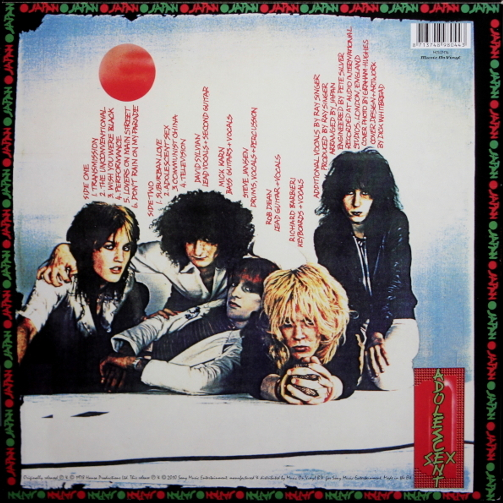 Japan / Adolescent Sex (Coloured Vinyl)(LP+7" Vinyl Single)