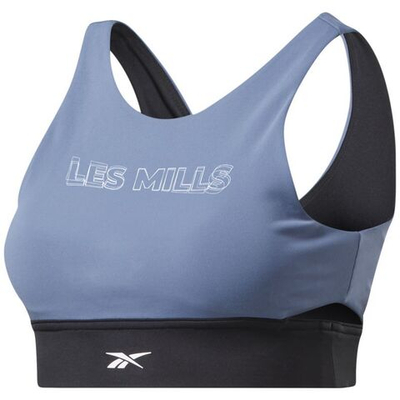 ТОП теннисный Reebok Less Mills Beyond The Sweat Crop Top - blue state