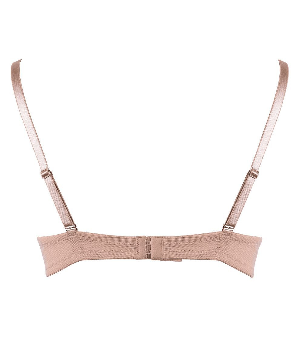 Бюстгальтер с треугольными пуш-ап чашками (Размер: 70E) (Цвет: черный)