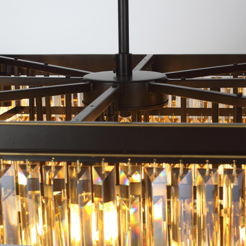 Citilux Мартин CL332242 Люстра хрустальная подвесная Шампань