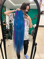 «Джинкс из Аркейн» войлочные дреды с удлинением из термоволокна 115см