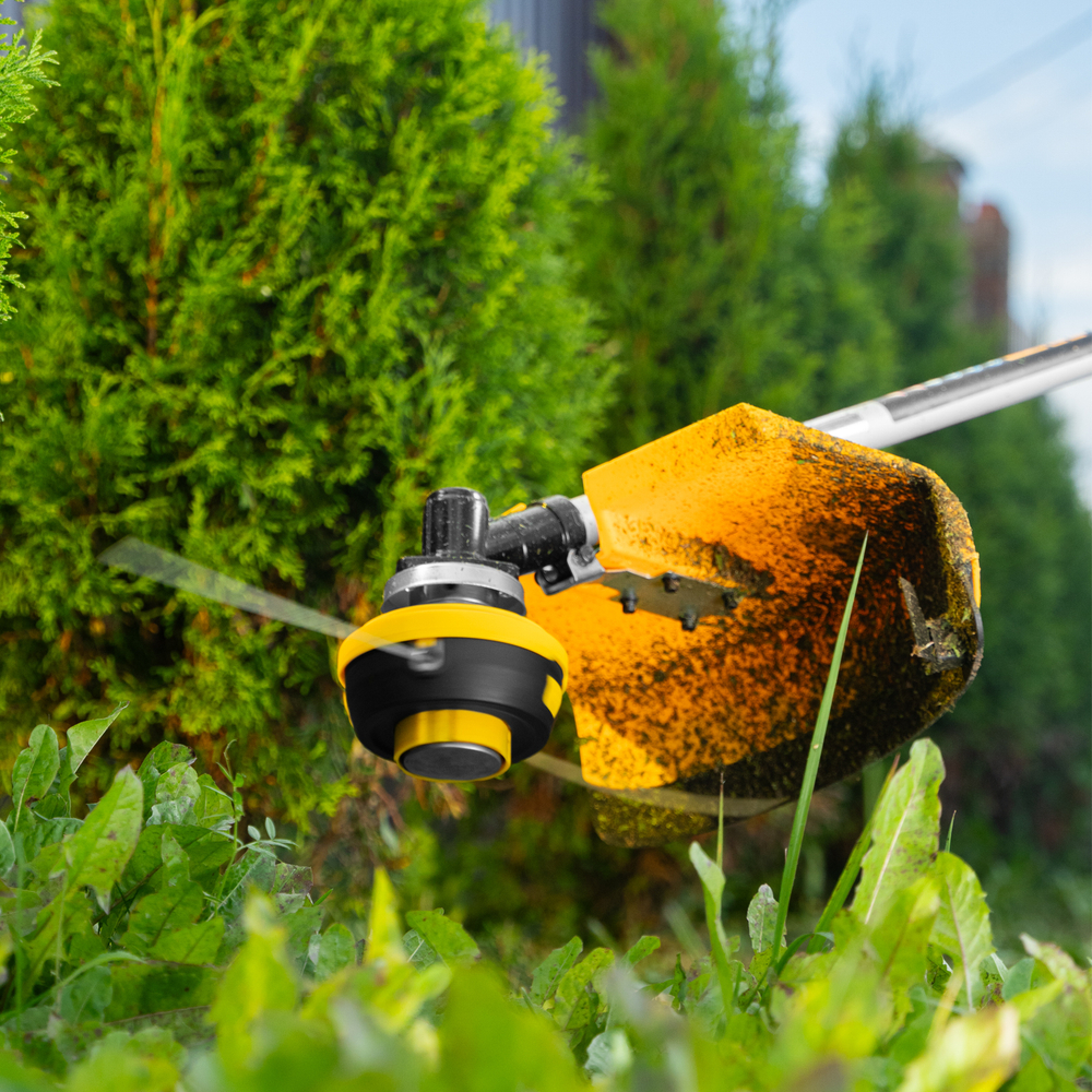 Триммер бензиновый DT 52, 52 см3, 3 л. с, неразъемная штанга, состоит из 2 частей Denzel