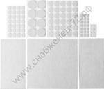 STAYER белый, самоклеящихся, 98 шт., набор мебельных накладок (40917-H98)