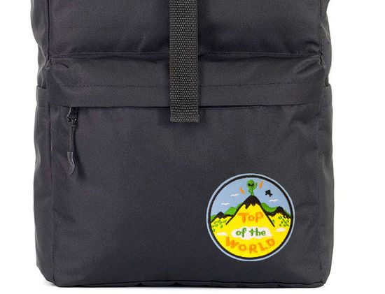 Нашивка термоаппликация на одежду и на рюкзак. Top of the World