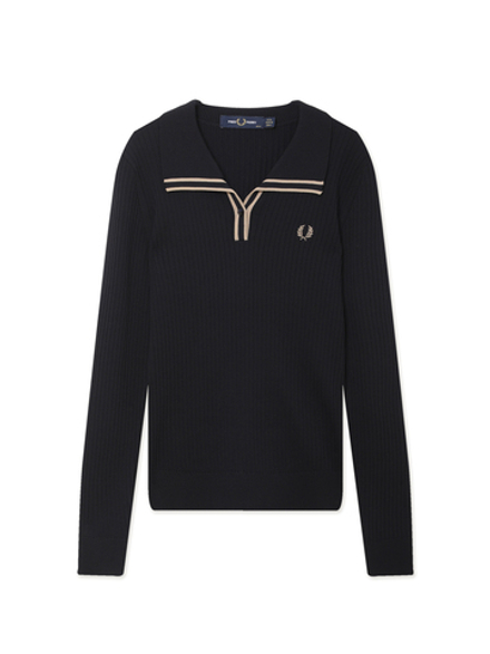 Женское Поло Ribbed Knitted