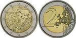 Италия 2 евро, 2022 35 лет программе Эразмус UNC