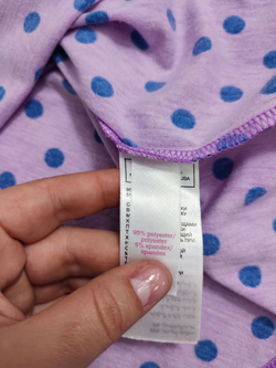 Футболка фиолетовая в горох 40 размер