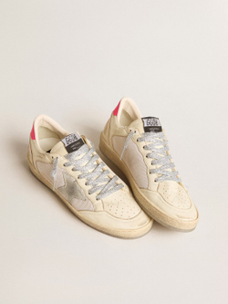 Ball Star LTD in nappa leather and mesh with suede star and leather heel tab