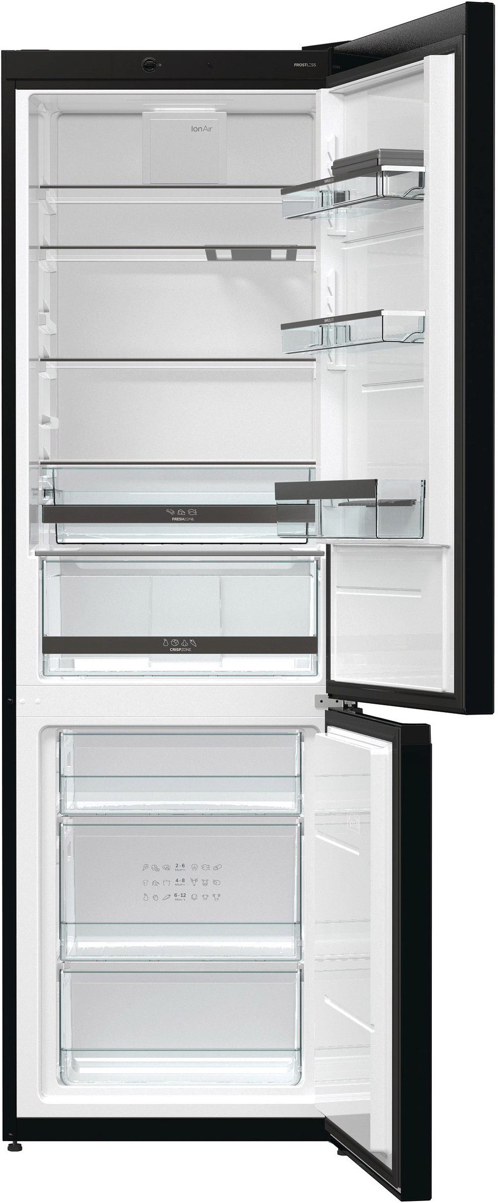 Отдельностоящий двухкамерный холодильник Gorenje RK611SYB4