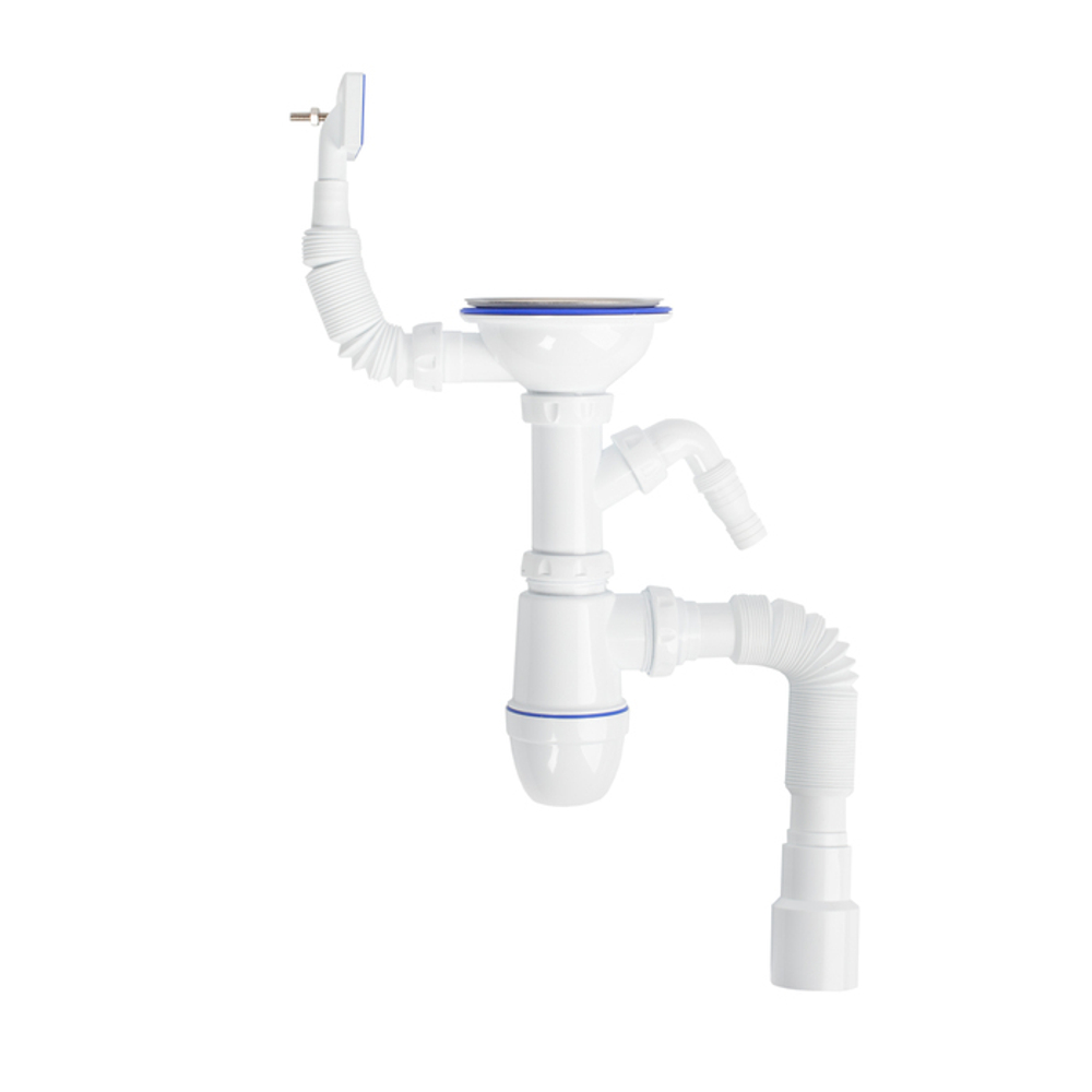 Мойка врезного монтажа с сифоном IDDIS Strit S, нерж. сталь, шелк, 585*485 (STR58SDi77S)