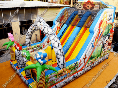 Коммерческий надувной батут "Солнечный остров" 7.5*5*5 м