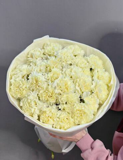 Букет из 25 лимонных диантусов