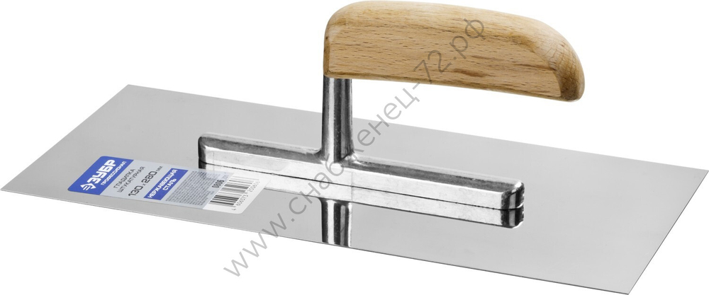 ЗУБР 130х280 мм, буковая ручка, Штукатурная гладилка, ПРОФЕССИОНАЛ (0806)