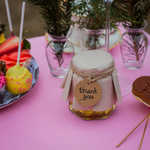 Бонбоньерка с медом на свадьбу, стиль "Рустик"