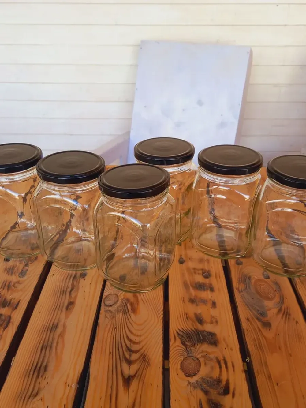 Банка стеклянная 720 мл ,12 штук, Кубышка с крышкой