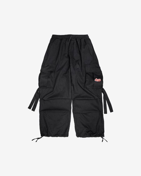 Брюки Хлопковые Карго черные - фото 1