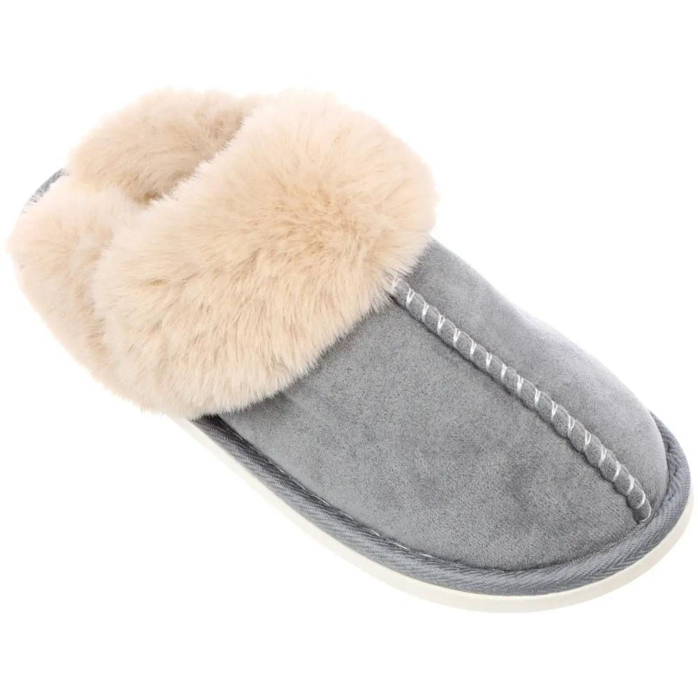 Тапочки женские домашние «IRIS», цвет серый, р-р 38/39