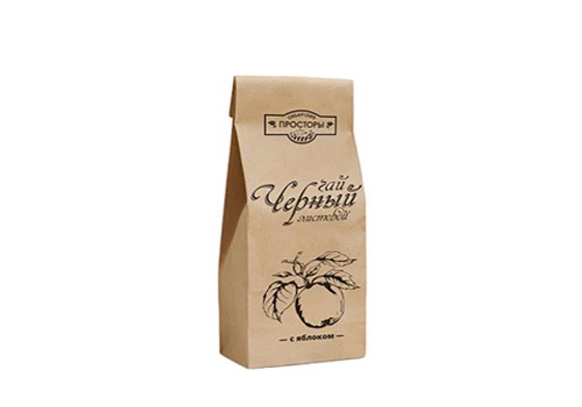 Чай черный листовой с сушеным яблоком, 70г