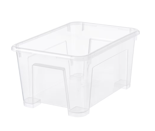САМЛА SAMLA Короб 28x19x14 см, 5 л, прозрачный