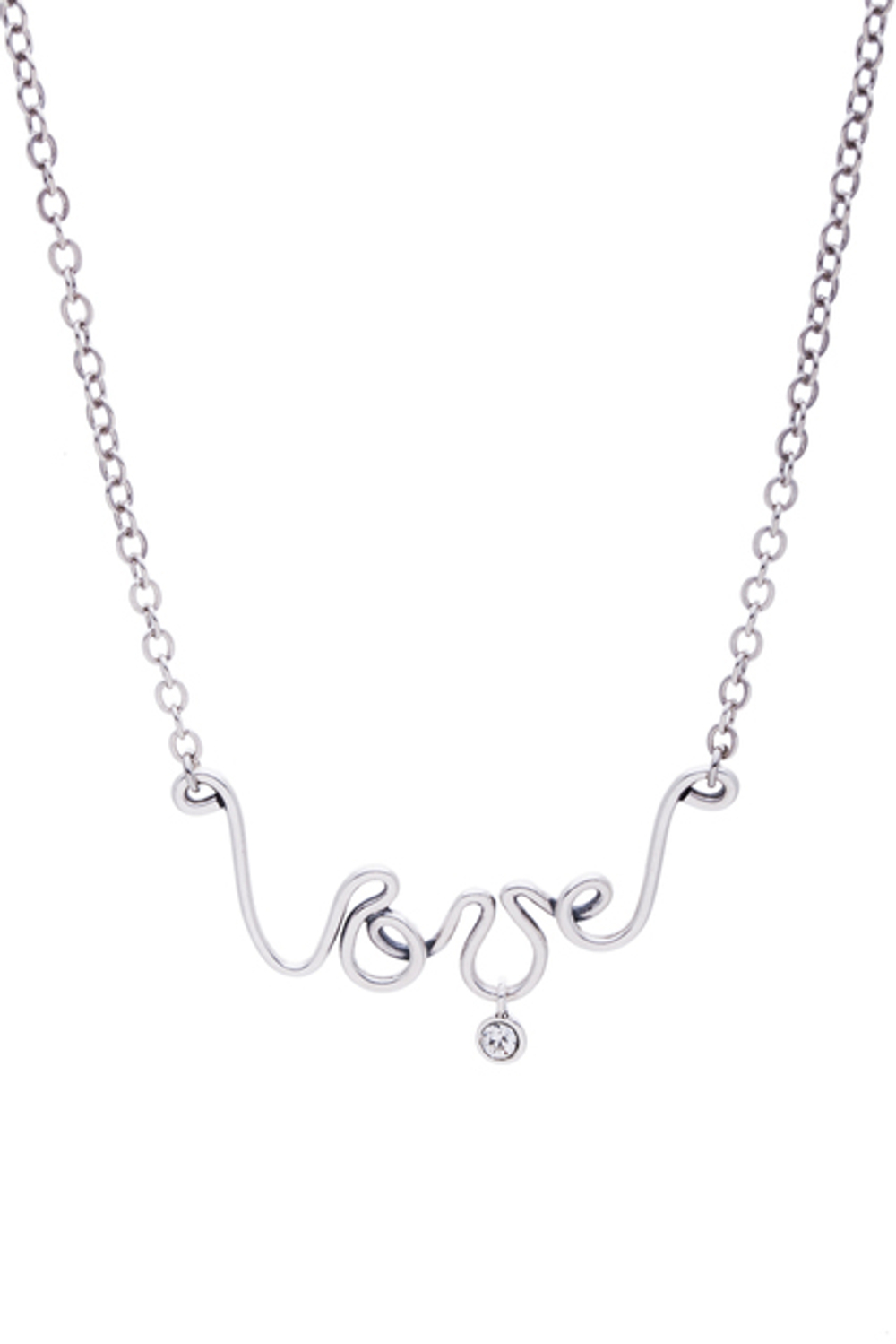 "Баланта" колье в серебряном покрытии из коллекции "Balance" от Jenavi с замком карабин