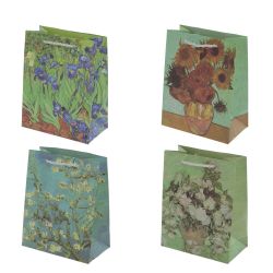 GAEM Пакет подарочный S (бумага 210г/м2, блок 12шт), L18 W10 H23 см, 4в.