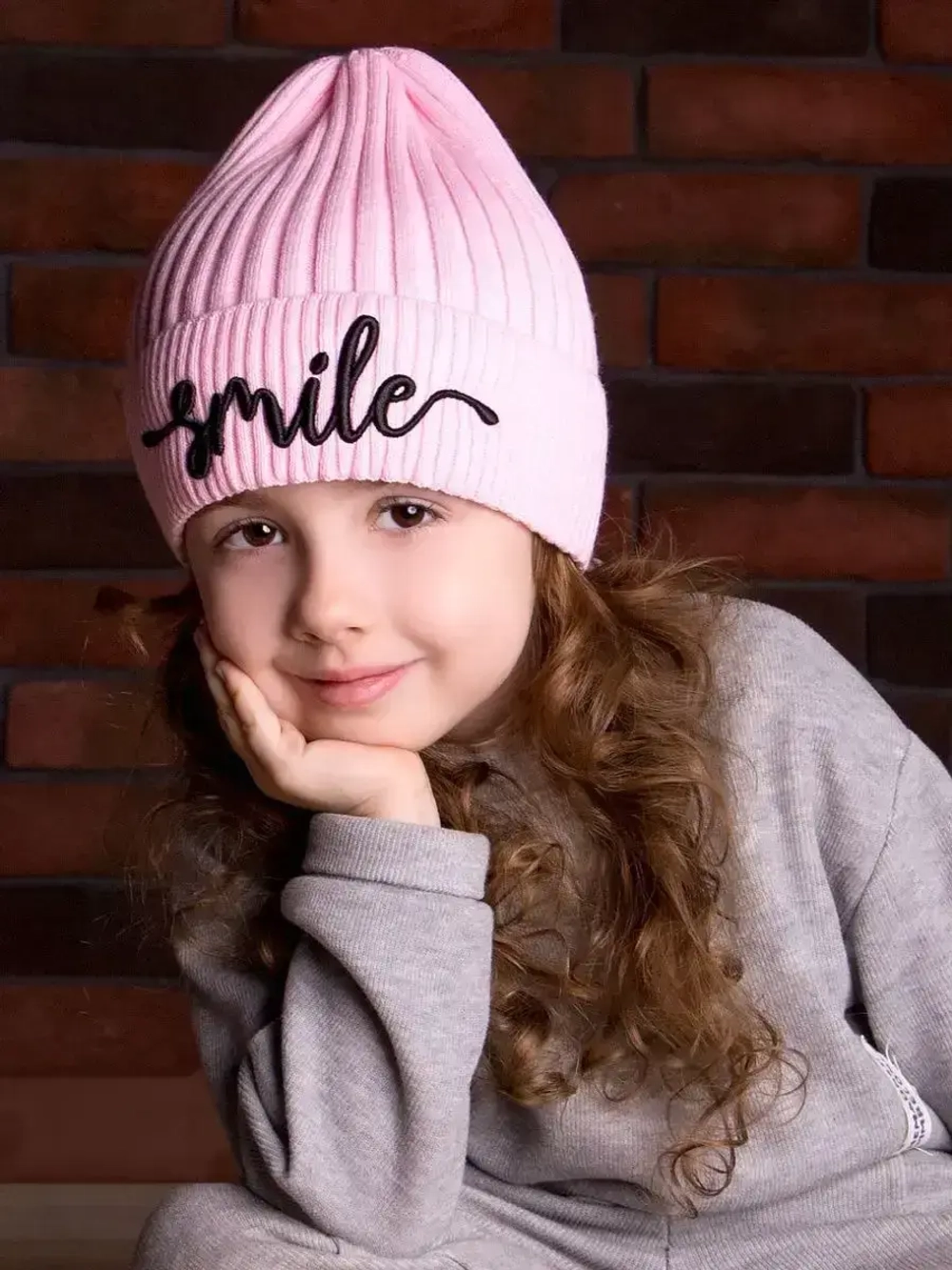 Шапка для девочки осенняя тыковка