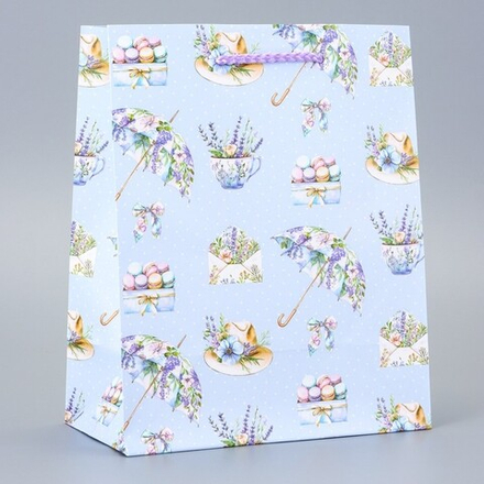 Пакет подарочный ламинированный Зонтик 18×22.3×10 см