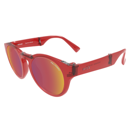Спортивные очки HILX Switch Blade Shiny Red / Red Polarized Lens