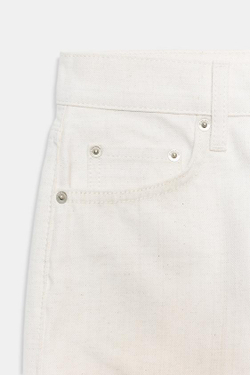 ZARA ДЖИНСЫ ПРЯМОГО КРОЯ СО СРЕДНЕЙ ПОСАДКОЙ — ZW COLLECTION, ЭКРЮ