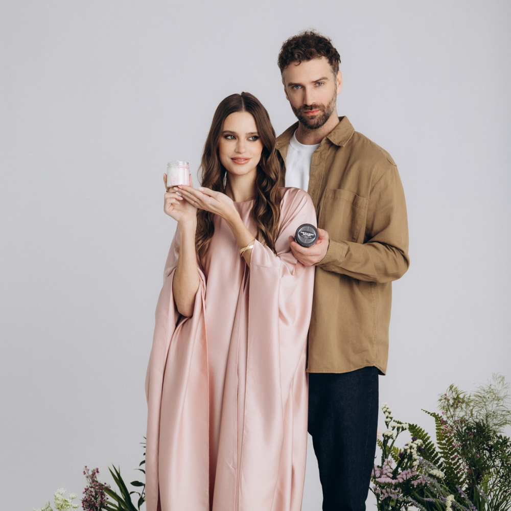 Баттер-суфле для тела 140гр двухцветный, с ароматом ванили и жасмина