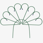 Заборчик садовый «Павлин» 70*90*450 см (5дет)