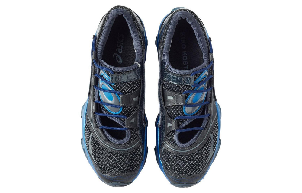 HYSTERIC GLAMOR x Kiko Kostadinov x Asics shock absorption, non-slip, wear-resistant, low-cut casual shoes for men and women with the same style blue and black