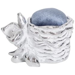 Игольница Орхидея Ликаста Белая Сильвер