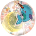 Мяч 6,5 см «Сказочный мир» (попрыгун с водой и подсветкой) СТИКЕР НА ВЛОЖЕНИЕ