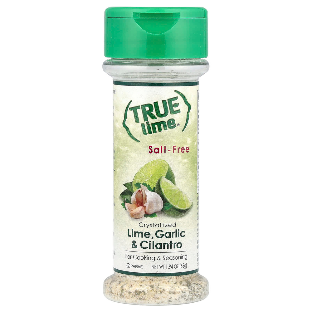 True Citrus, True Lime, кристаллизованный лайм с чесноком и кориандром, без соли, 55 г (1,94 унции)