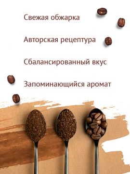 Живой Кофе Арабика Премиум для заваривания в чашке 200 г