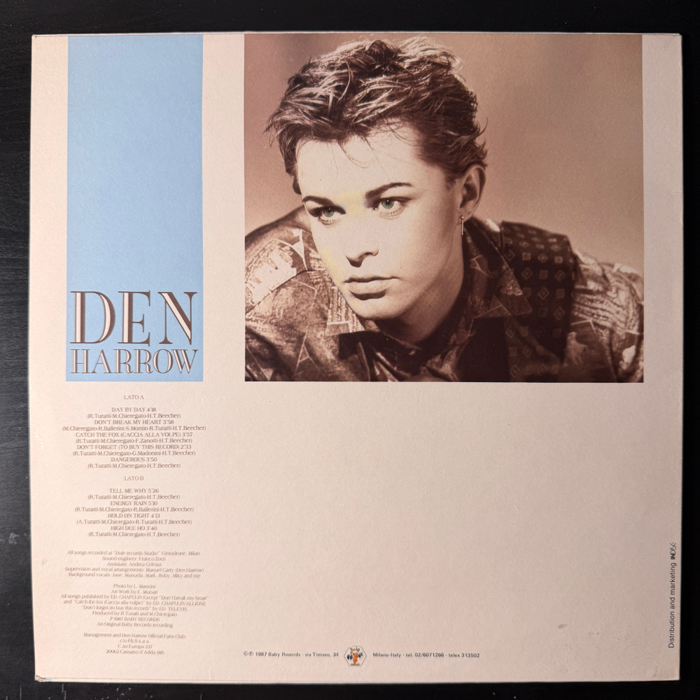 Den Harrow ‎– Day By Day (Бельгия 1987г.) т