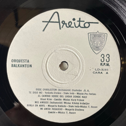Винтажная виниловая пластинка LP Orquesta Balkanton (Куба 1967)