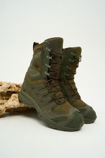 Ботинки тактические треккинговые берцы "Salomon" мох