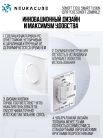 Одноклавишный Выключатель Sonoff E1GSL Smart Fusion (для реле Sonoff ZBMINIL2)
