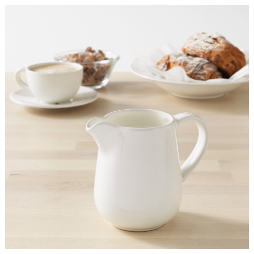 ВАРДАГЕН VARDAGEN Молочник 390 мл, стекло/белый