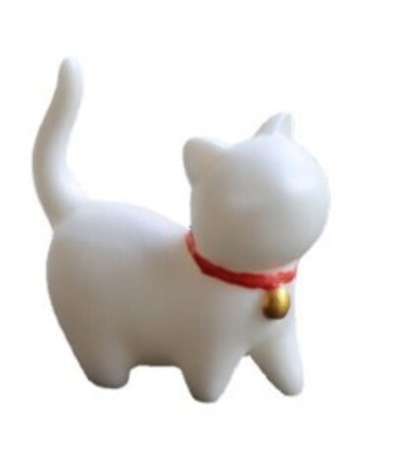 278194 Фигурка "Котёнок" 44*37мм, белый матовый фарфор