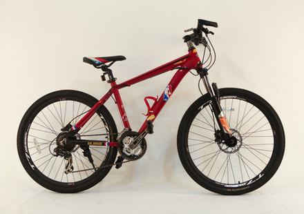 Велосипед 26" Т7 (NBA) 24скор (алюминиевая рама, гидравлический тормоз) Красный (T7-9)