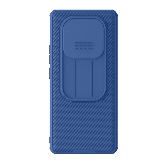 Усиленный чехол синего цвета с сдвижной шторкой для камеры от Nillkin для Xiaomi Redmi Note 14 Pro 5G и Mi Poco X7 5G, серия CamShield Pro Case