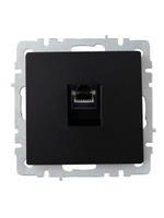 BRITE Розетка компьютерная RJ45 кат.6 РК11-БрЧ черный IEK