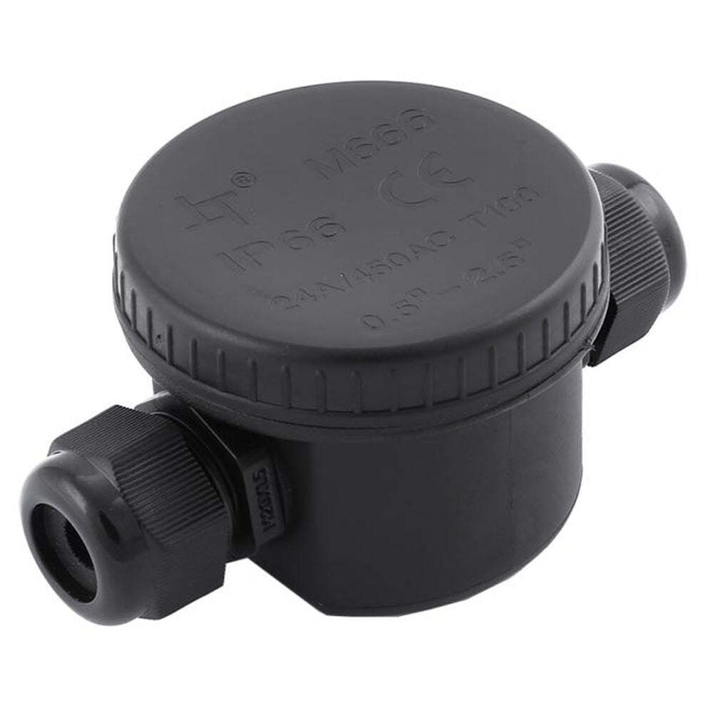 Коробка распред. водонепрониц 2 вых. с 3-х конт.коннект..450V.106х64х46. круглая LD544. STEKKER