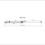 Душевая дверь Vincea Como-N VDS-4CN140CGB 140 стекло тонированное/профиль черный